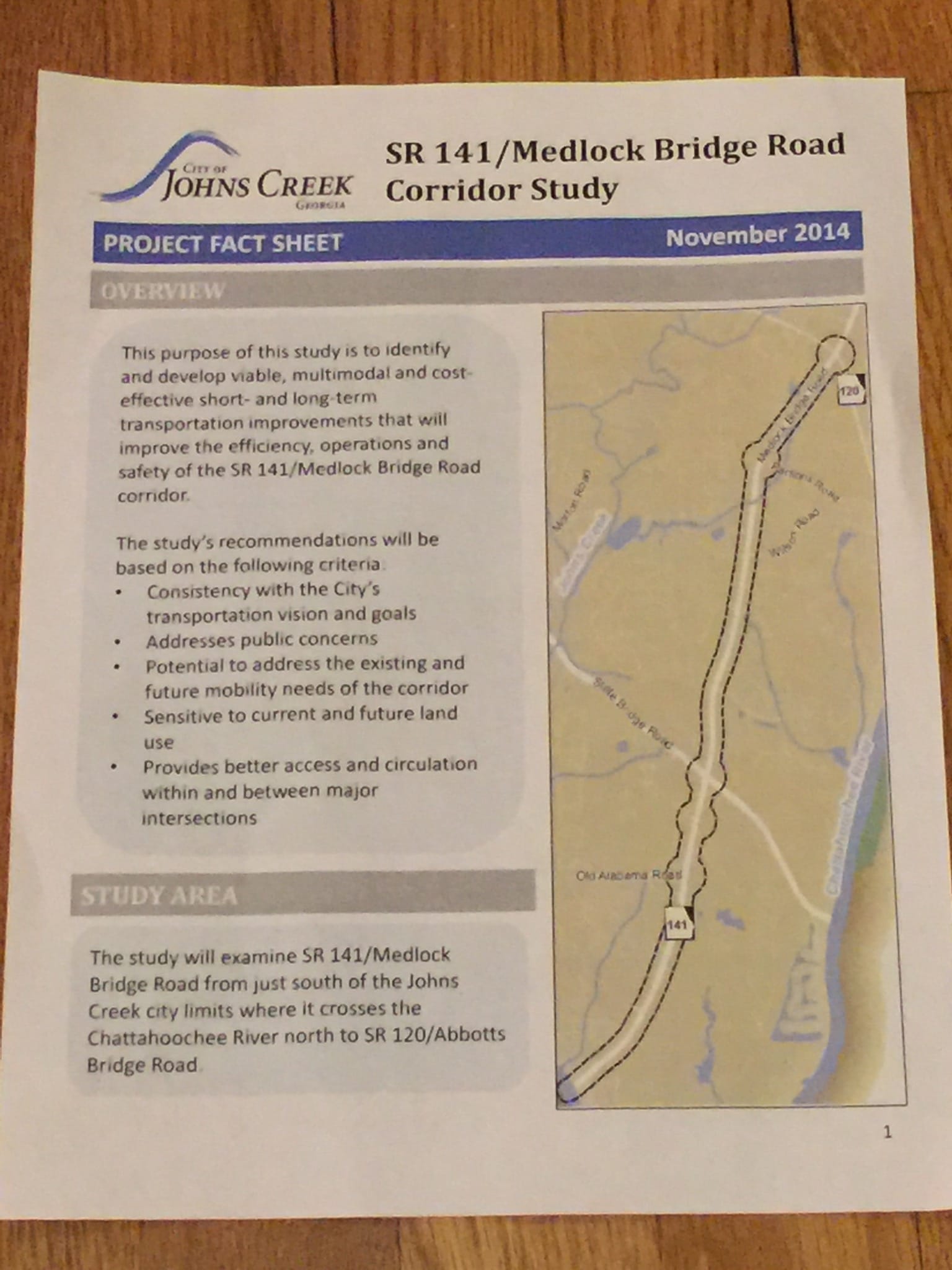 Medlock Bridge Rd Corridor Study